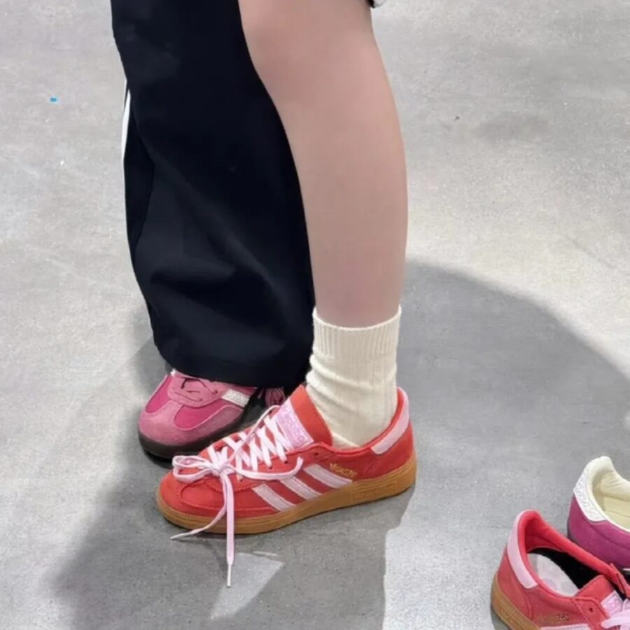 giày adidas handball spezial 'bright red clear pink' ie5894