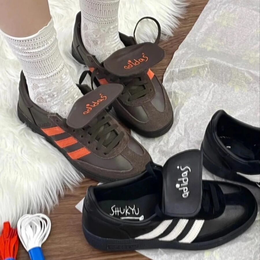 giày adidas handball spezial 'brown collegiate orange' hp6694