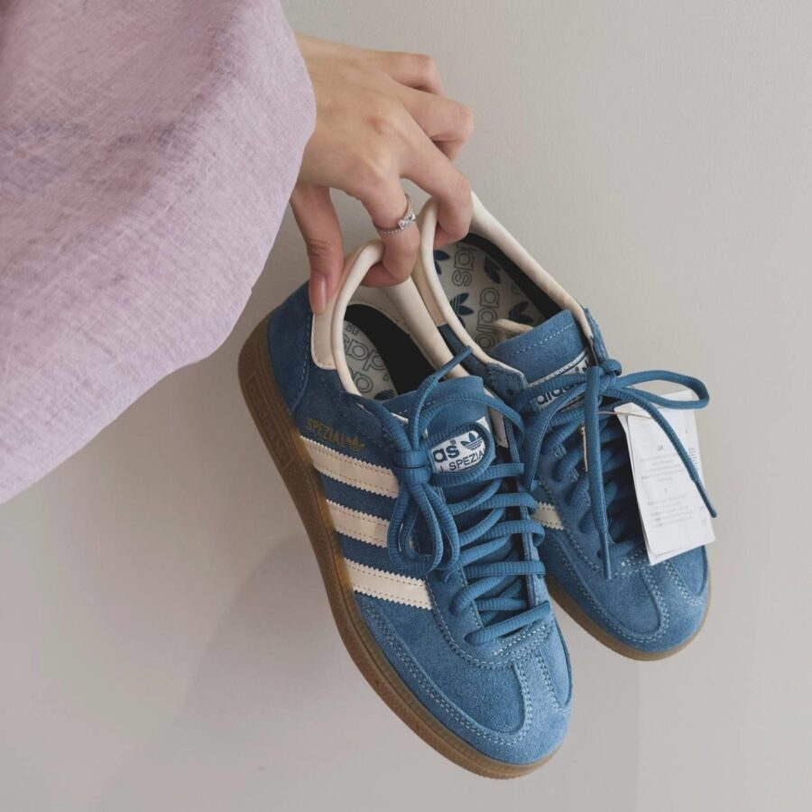 giày adidas handball spezial 'core blue gum' ig6194