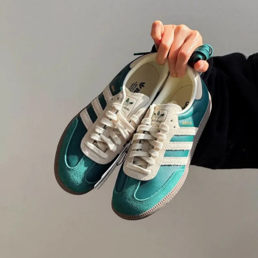 giày adidas samba og collegiate green gum ji3215