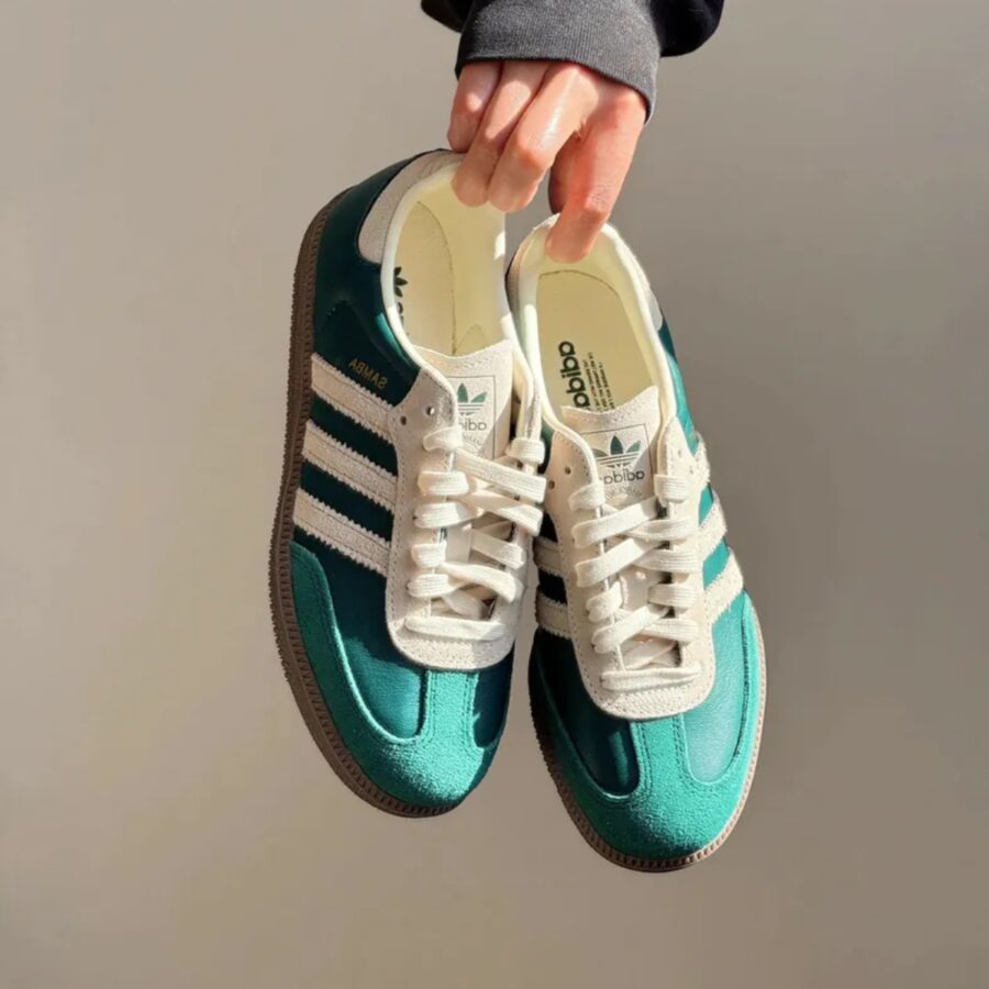 giày adidas samba og collegiate green gum ji3215