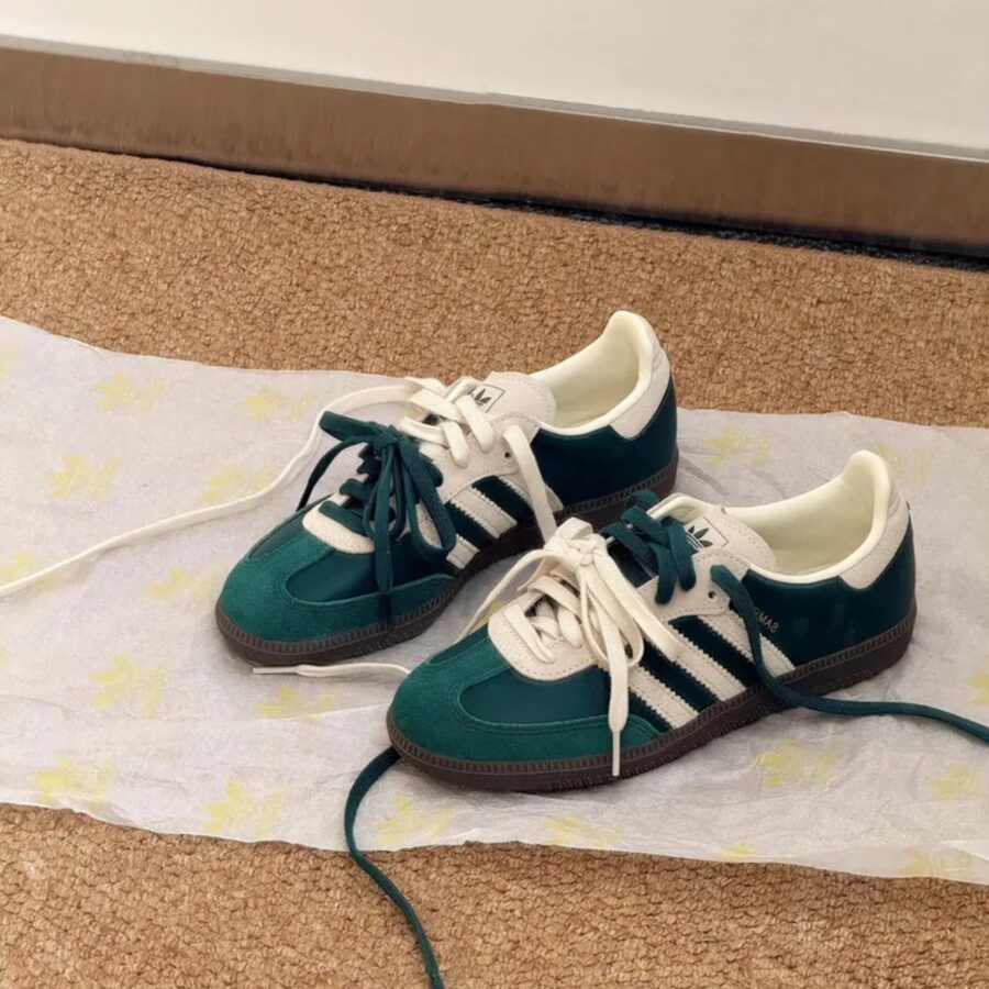 giày adidas samba og collegiate green gum ji3215