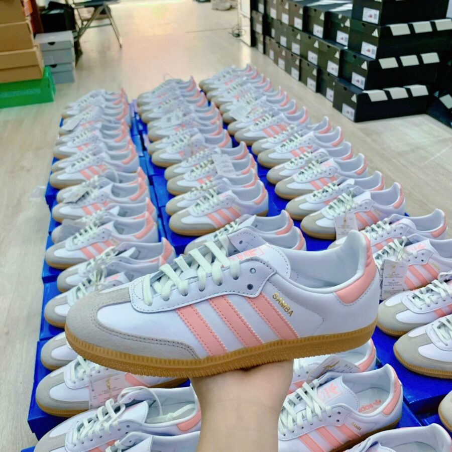 giày adidas samba og "white coral pink" jp5480