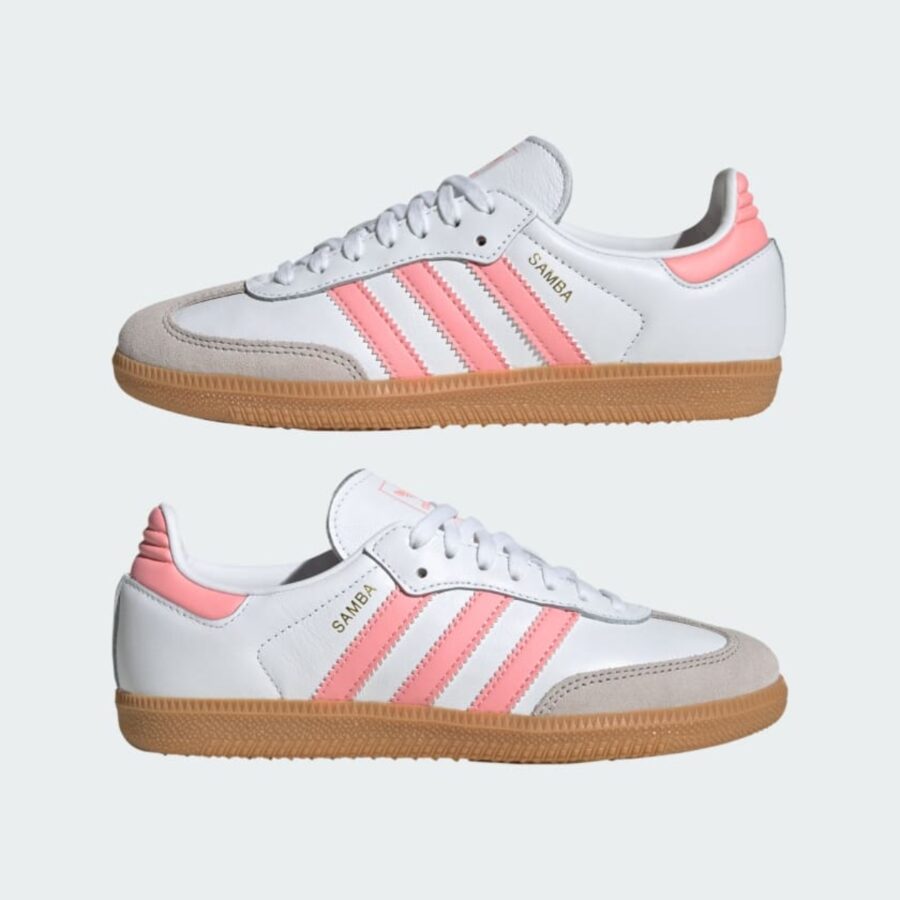 giày adidas samba og "white coral pink" jp5480