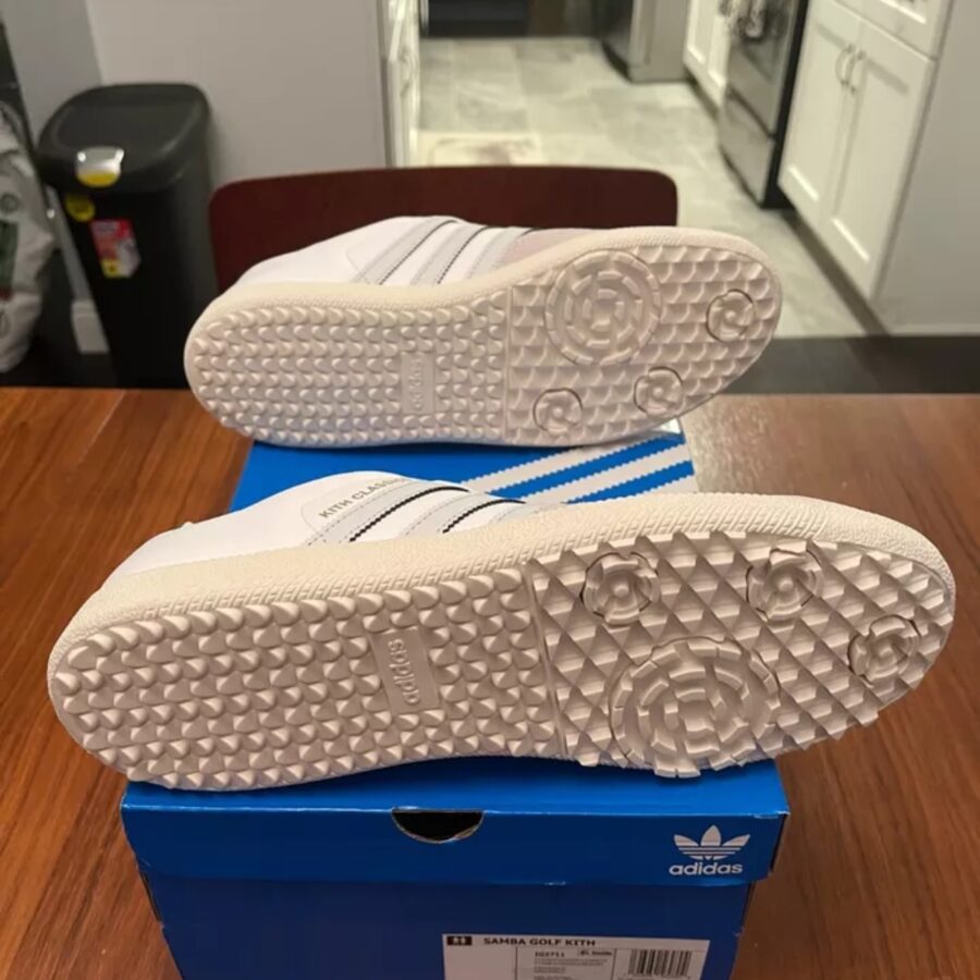 giày adidas x kith samba spikeless golf 'white green' ig5711