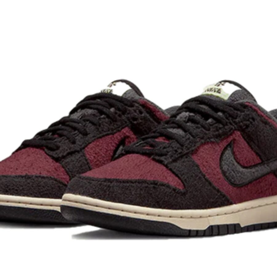 giày nike dunk low se 'fleece - burgundy crush' dq7579-600