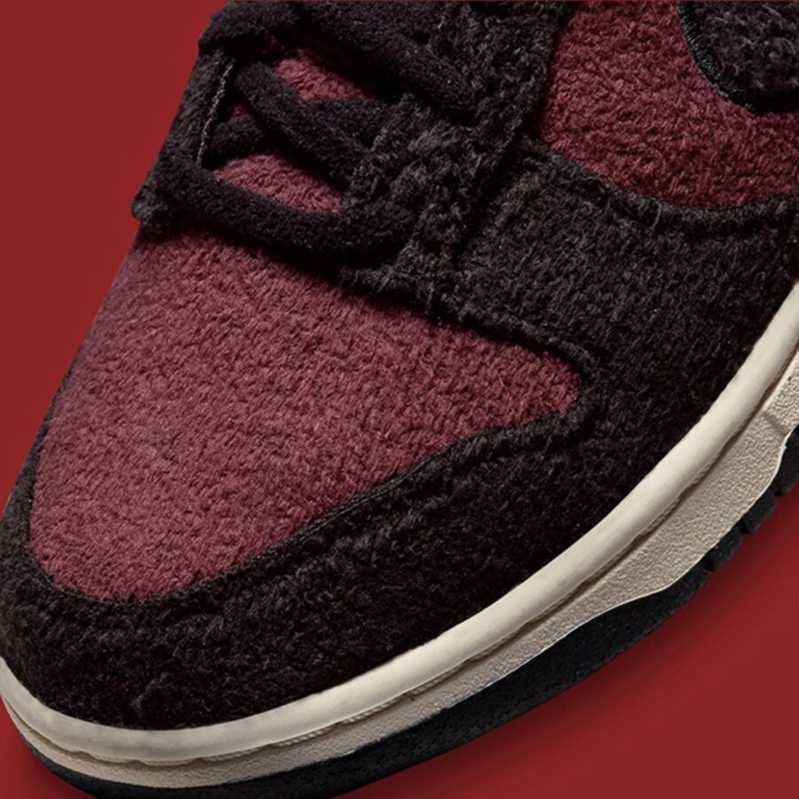 giày nike dunk low se 'fleece - burgundy crush' dq7579-600