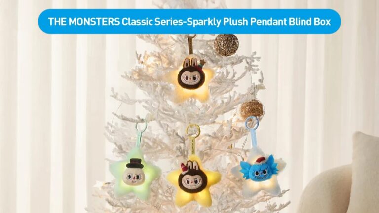 the monsters classic series-sparkly plush pendant