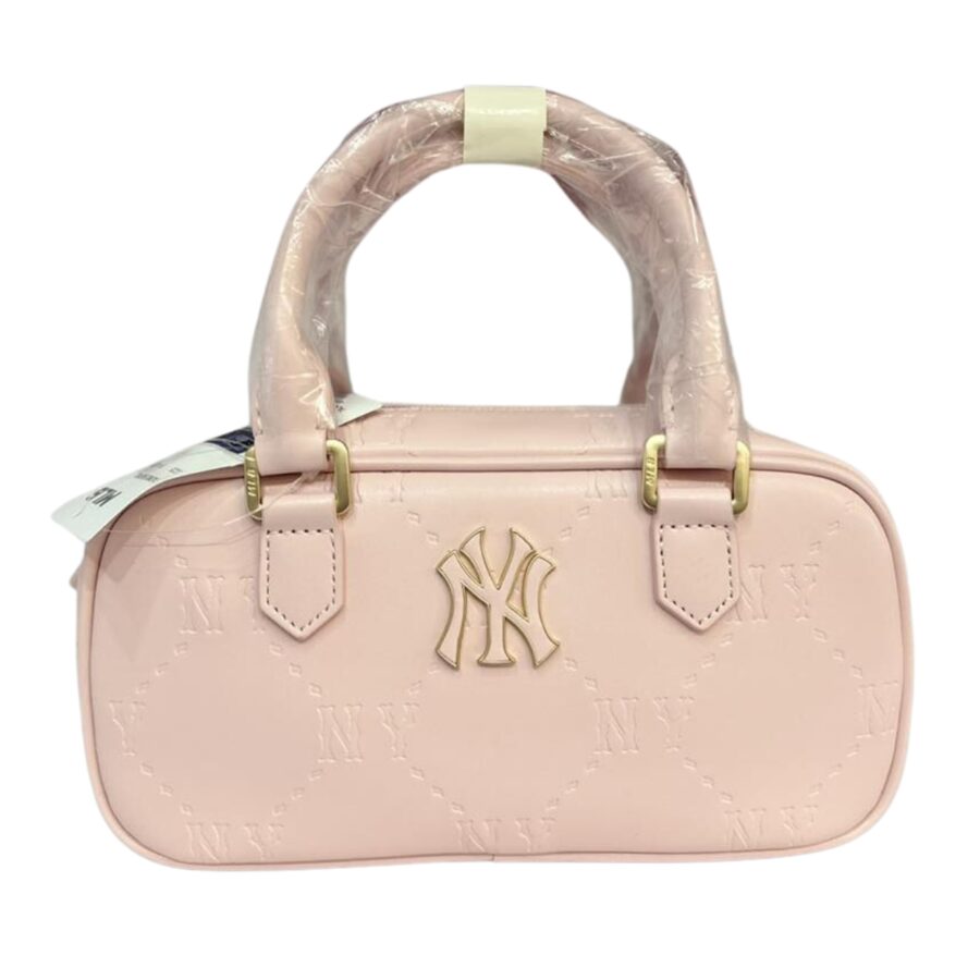 túi mlb ny classic monogram jacquard boston màu hồng 7acrmd55n-50pkm