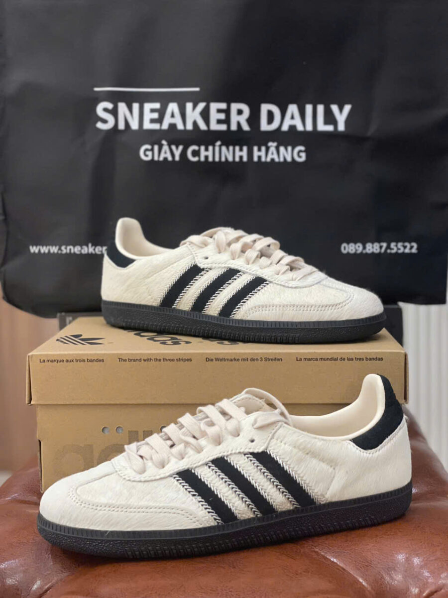 giày adidas samba og 'wonder white black pony' jp5329