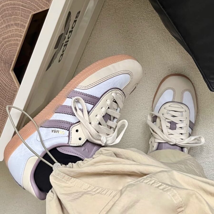 giày adidas samba 'cream white mauve brown' ie1417