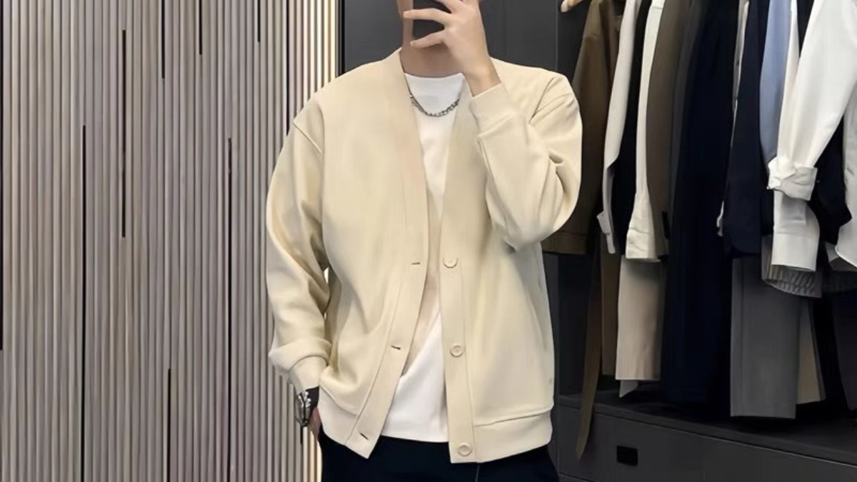 phối đồ với áo cardigan nam