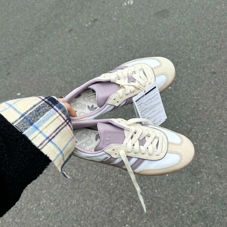 giày adidas samba 'cream white mauve brown' ie1417