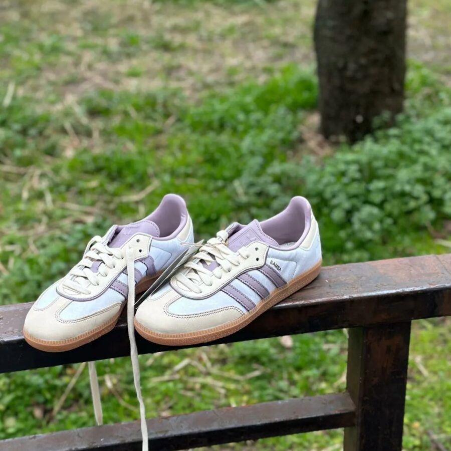 giày adidas samba 'cream white mauve brown' ie1417