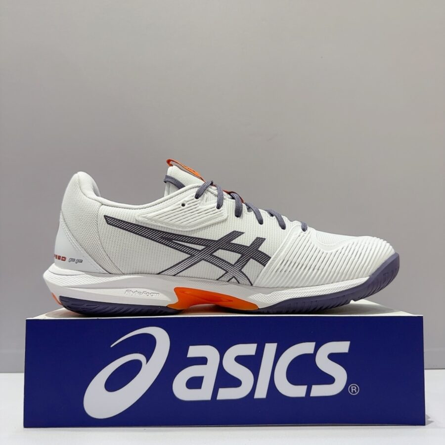 giày asics solution speed ff 3 "white/orange" 1041a438-103