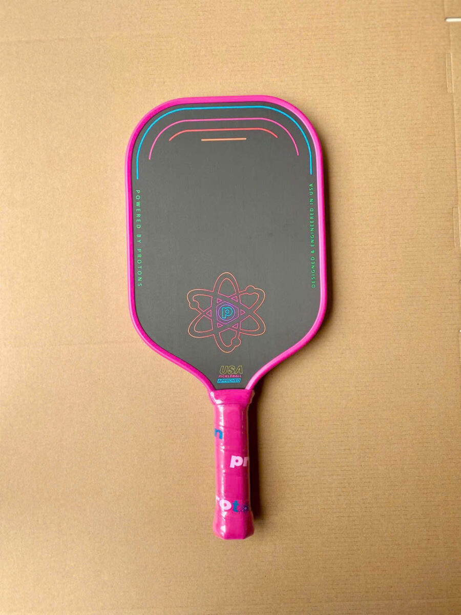 vợt proton series three - raw carbon "pink"