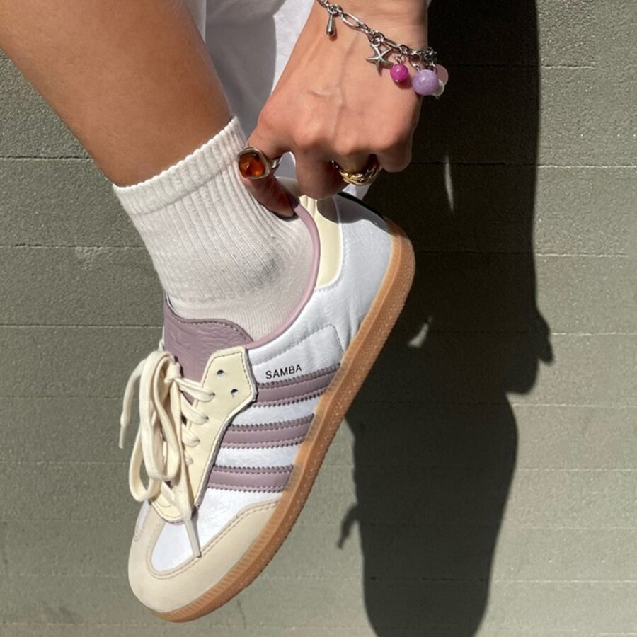giày adidas samba 'cream white mauve brown' ie1417