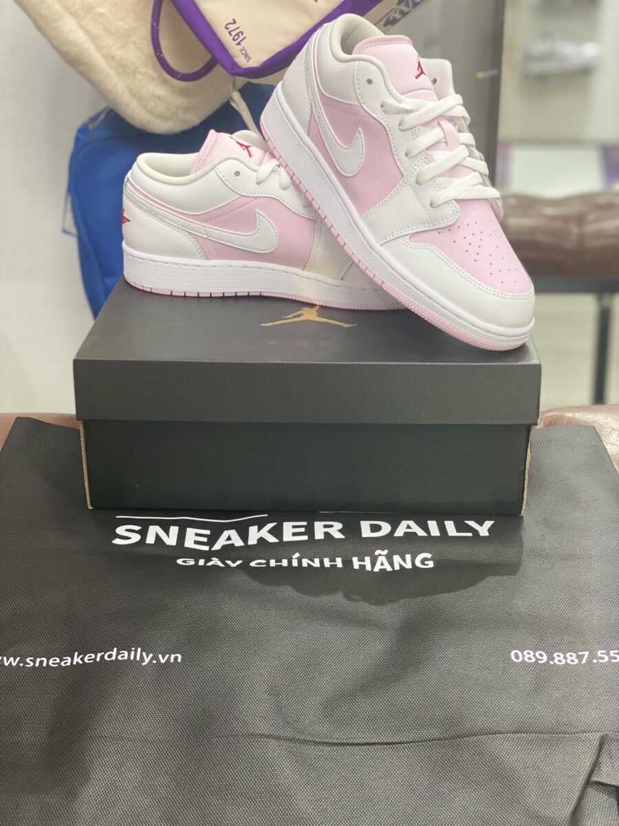 giày air jordan 1 low 'pink foam white' 553560-608