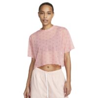 áo nike air women's printed mesh short-sleeve crop top 'coral chalk' dv8246-611