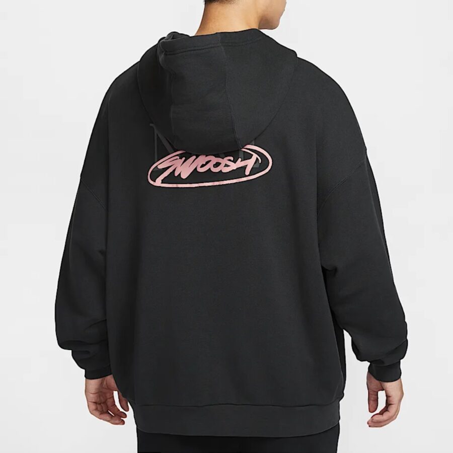 áo nike club men's oversized french terry pullover hoodie 'off-noir' hv4722-045