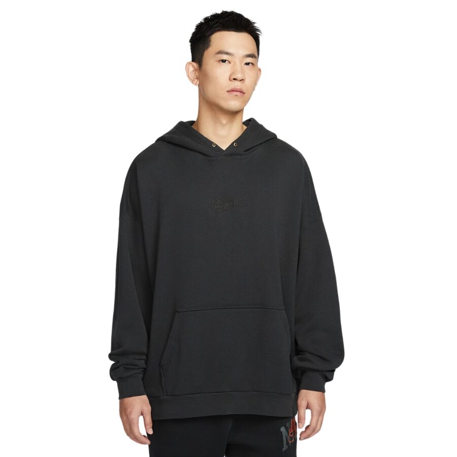 áo nike club men's oversized french terry pullover hoodie 'off-noir' hv4722-045