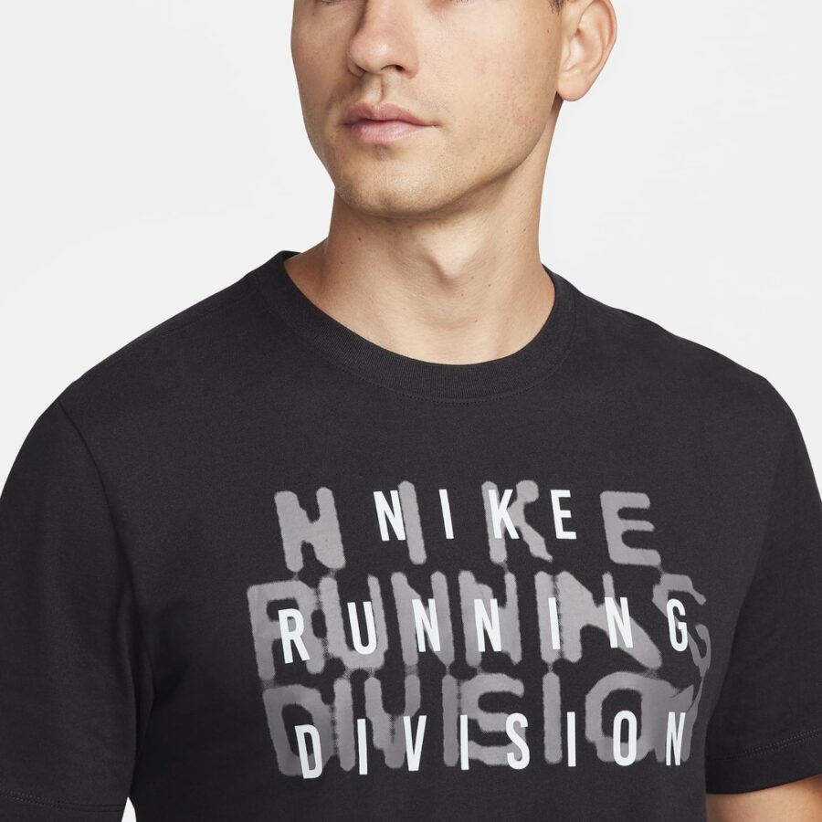 áo nike dri-fit running division men's t-shirt black fn0830-010