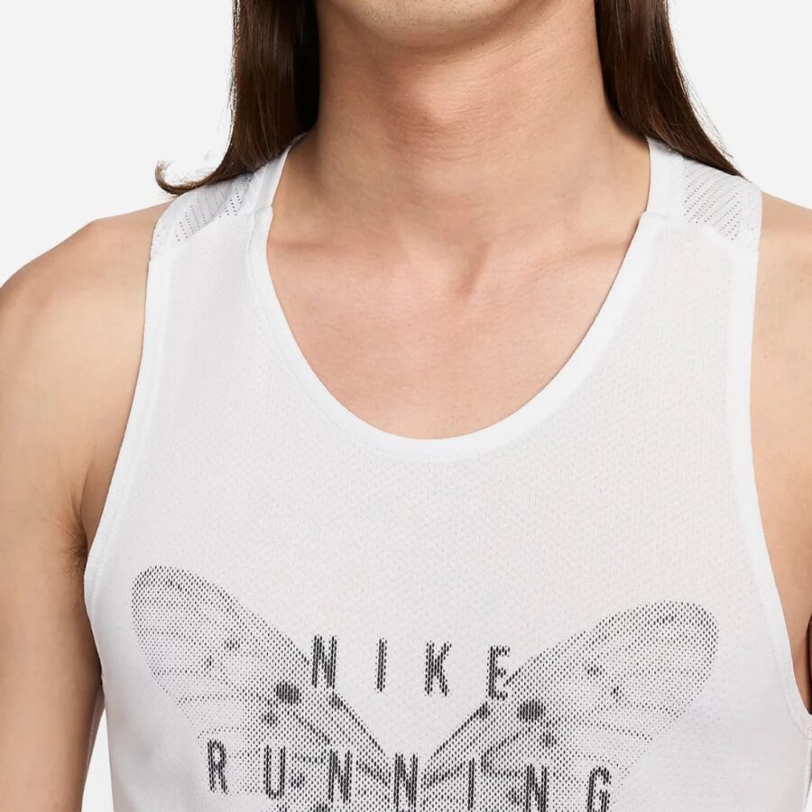 áo nike rise 365 running division men's dri-fit running tank top summit white fn3983-121