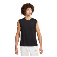 áo nike trail solar chase men's dri-fit sleeveless running top black fn3310-010