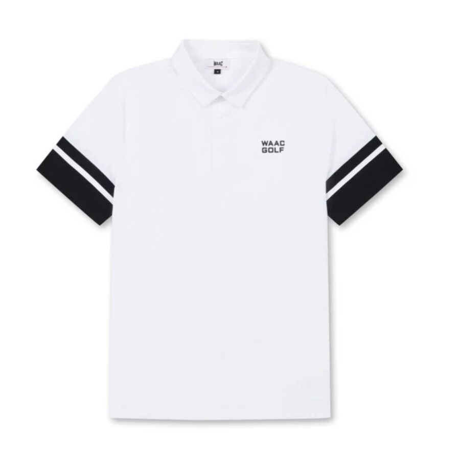 áo waac golf nam player's edition color block ss polo white wmtcm24301-whx