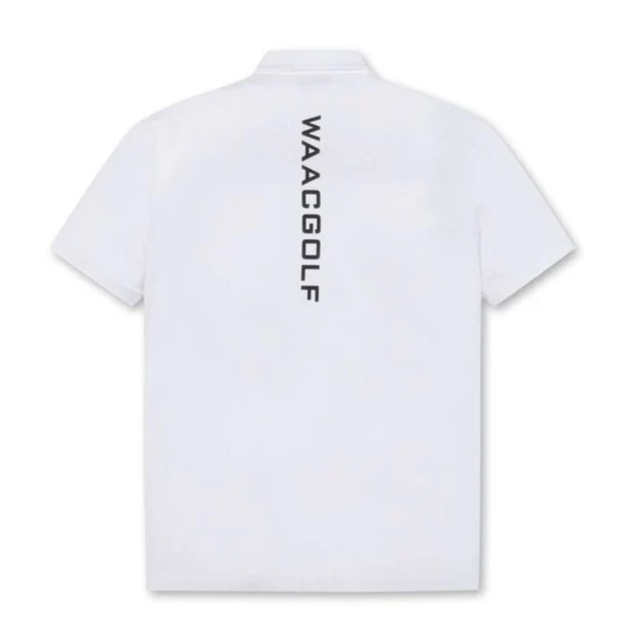 áo waac golf nam player's edition ss polo (logo type) white wmtcm24200-whx