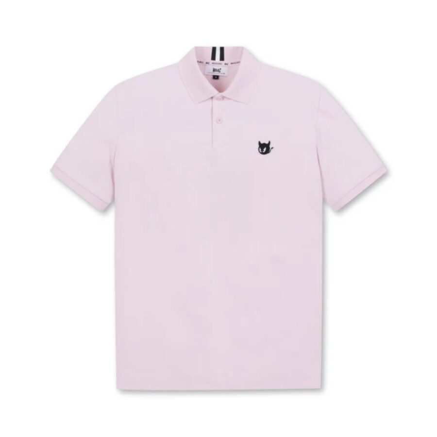 áo waac golf nam waacky pique ss polo pink wmtcm24202-pil