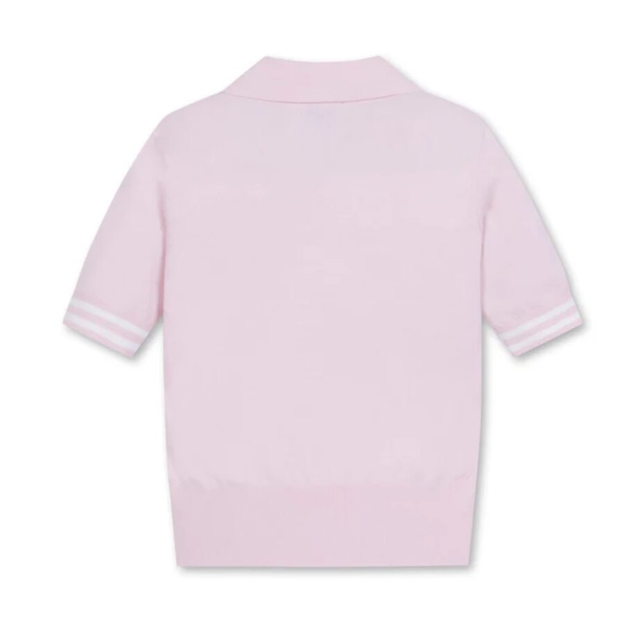 áo waac golf nữ bucket waacky collar sweater hồng nhạt wwwam24201-pil