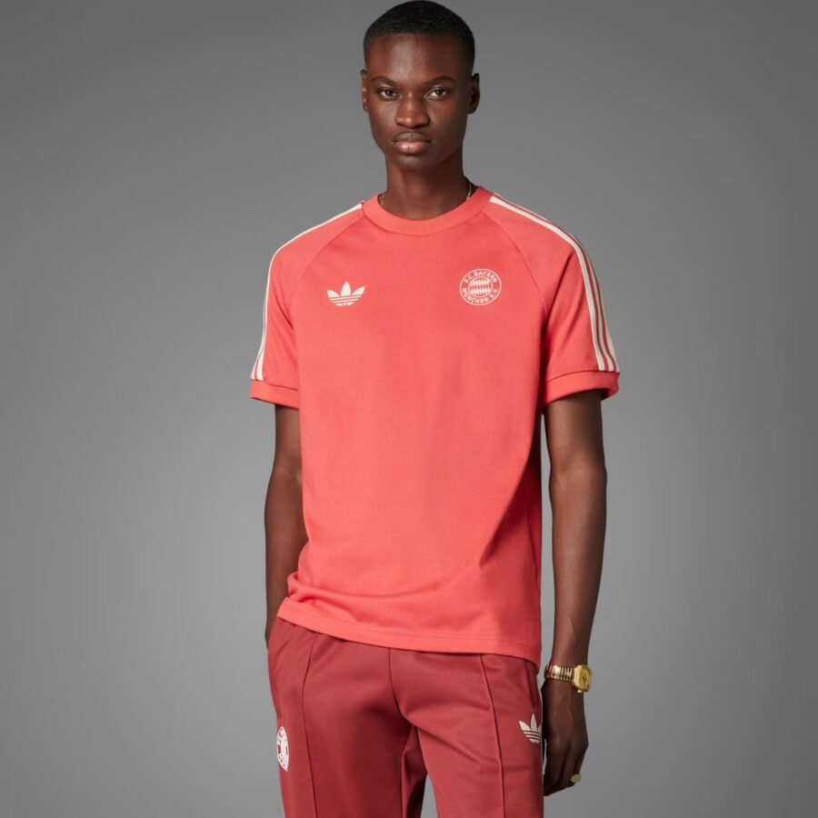 áo adidas fc bayern adicolor classics 3-stripes tee red iy0046