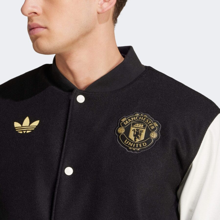 áo adidas jacket x manchester united in black jf0382