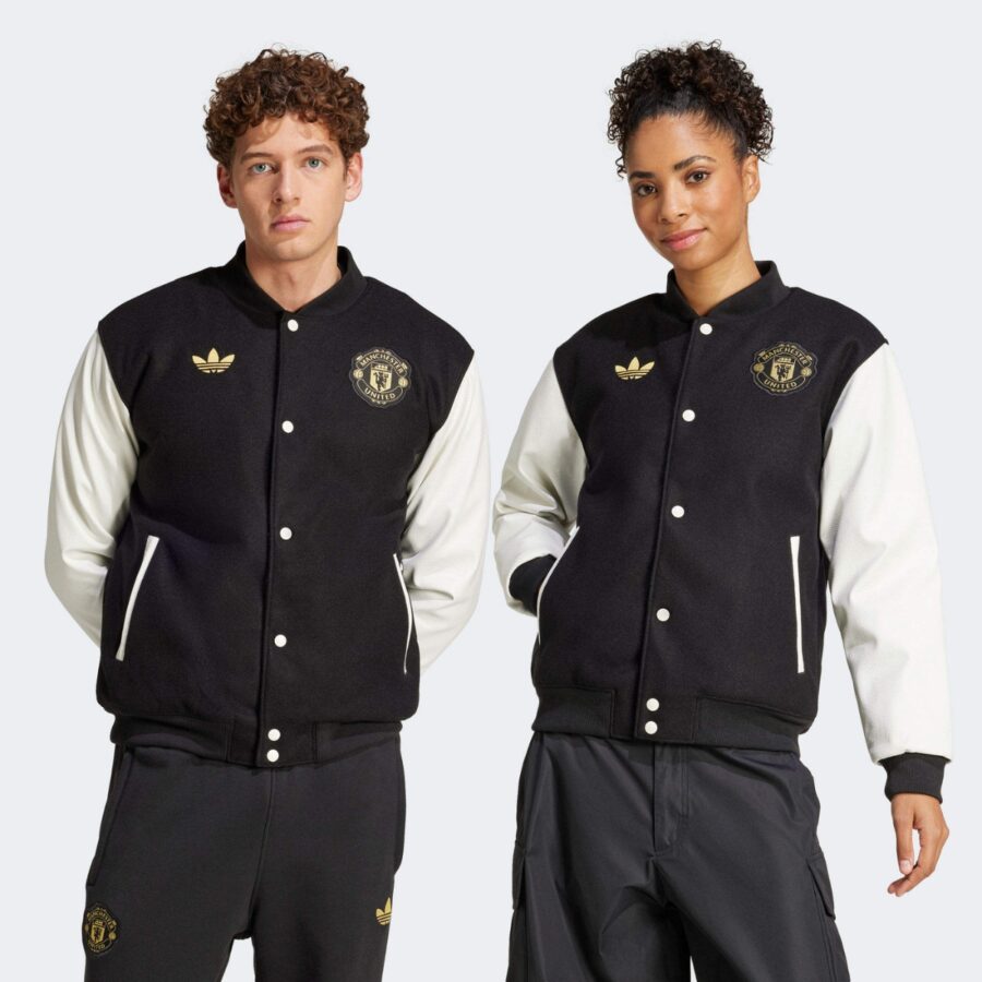 áo adidas jacket x manchester united in black jf0382