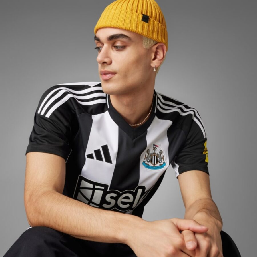 áo adidas men's newcastle united fc 2425 home jersey 'black white' ix3165