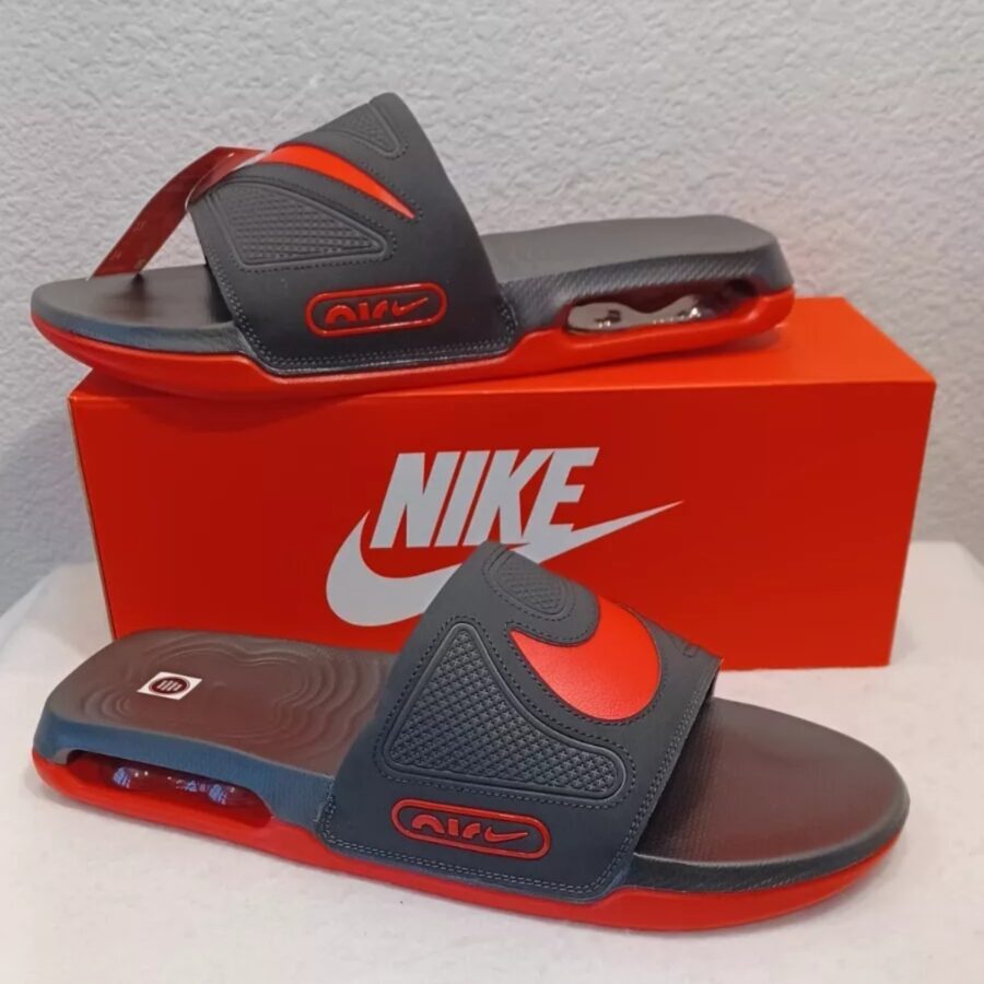 dép nike air max cirro slide 'black university red' dc1460-002