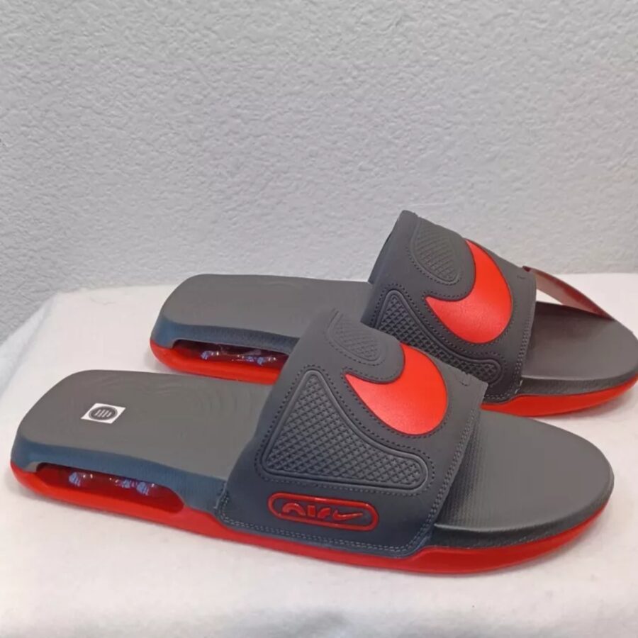 dép nike air max cirro slide 'black university red' dc1460-002