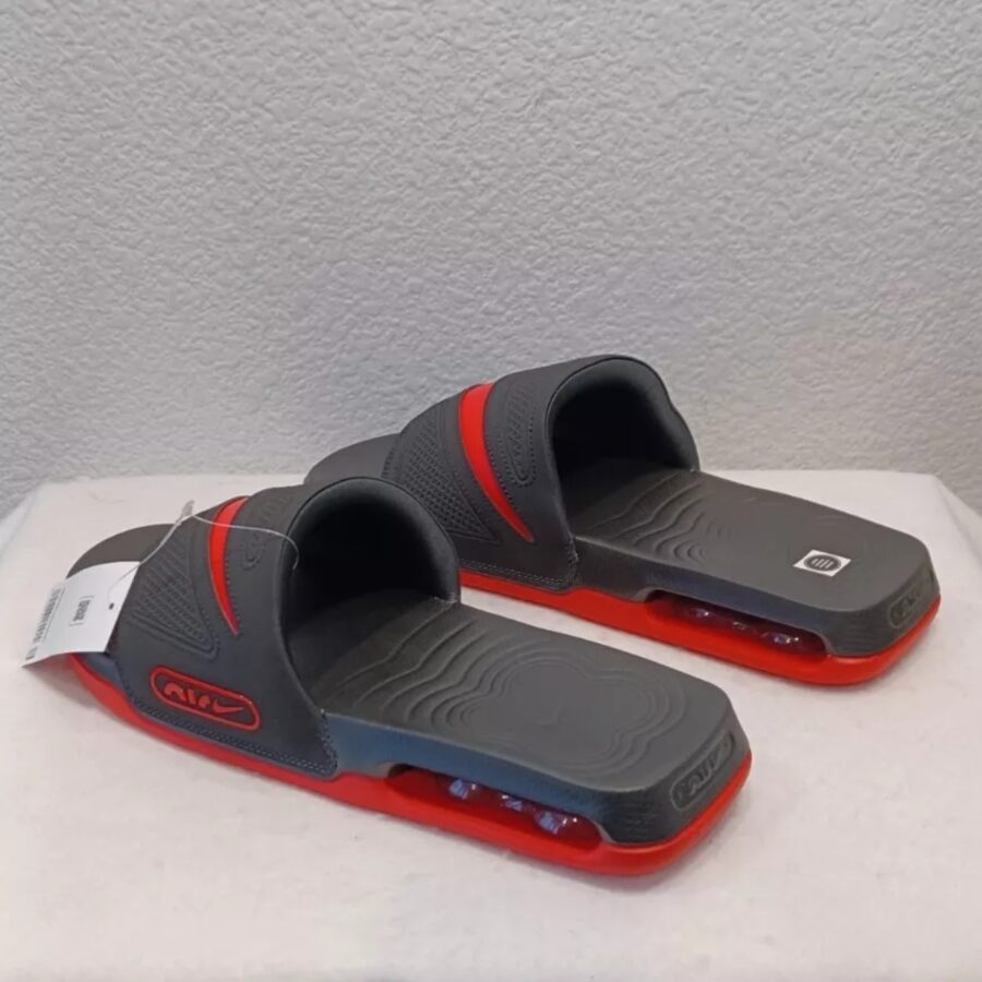 dép nike air max cirro slide 'black university red' dc1460-002