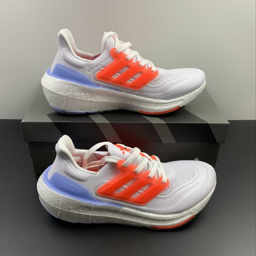 giày adidas ultraboost light 'cloud white solar red' h06357