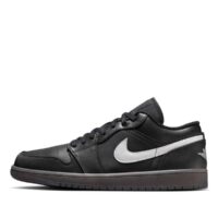 giày air jordan 1 low black white dark gum hv5968-001