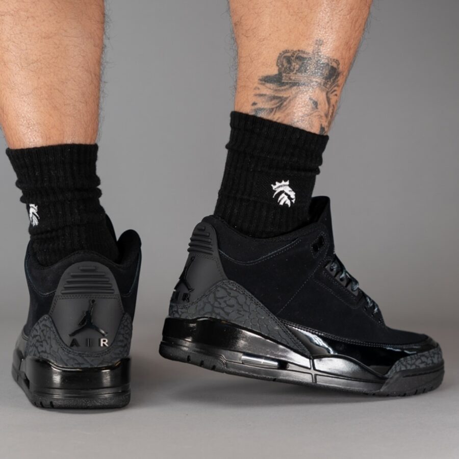 giày air jordan 3 retro 'black cat' 2025 ct8532-001