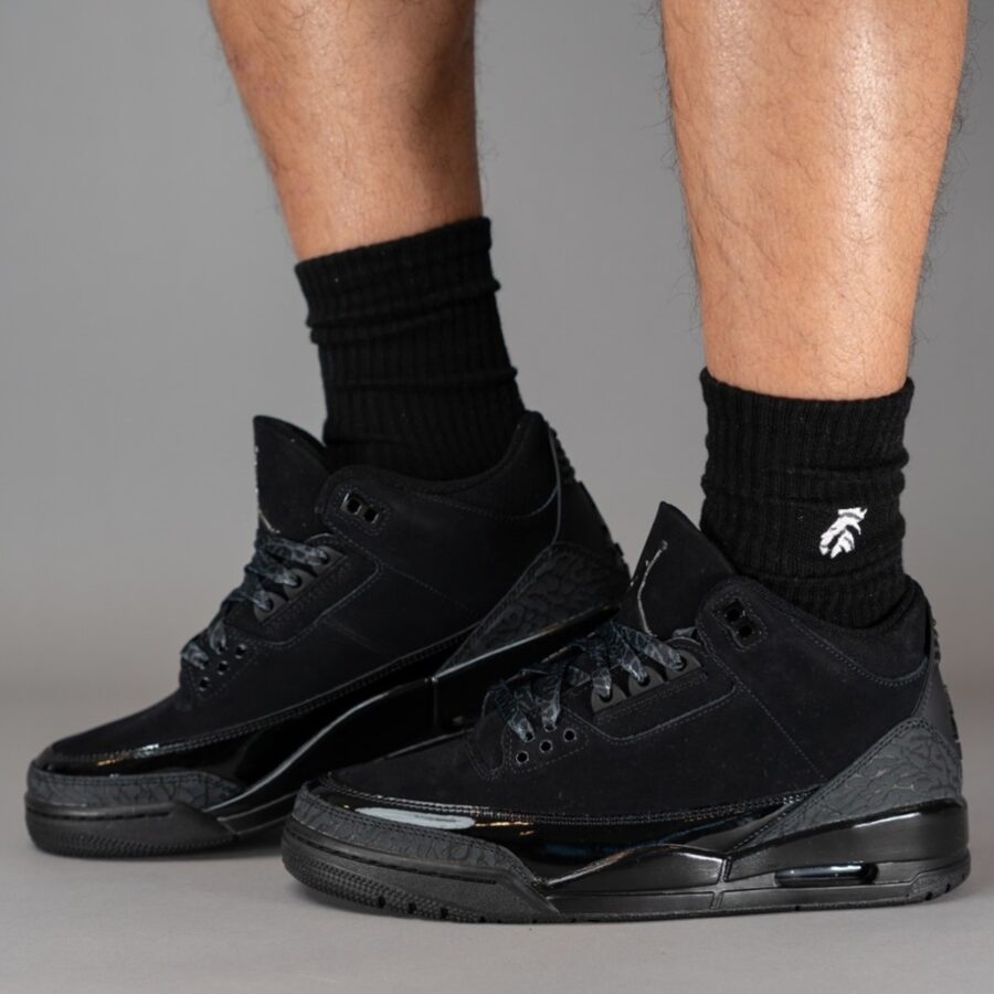 giày air jordan 3 retro 'black cat' 2025 ct8532-001