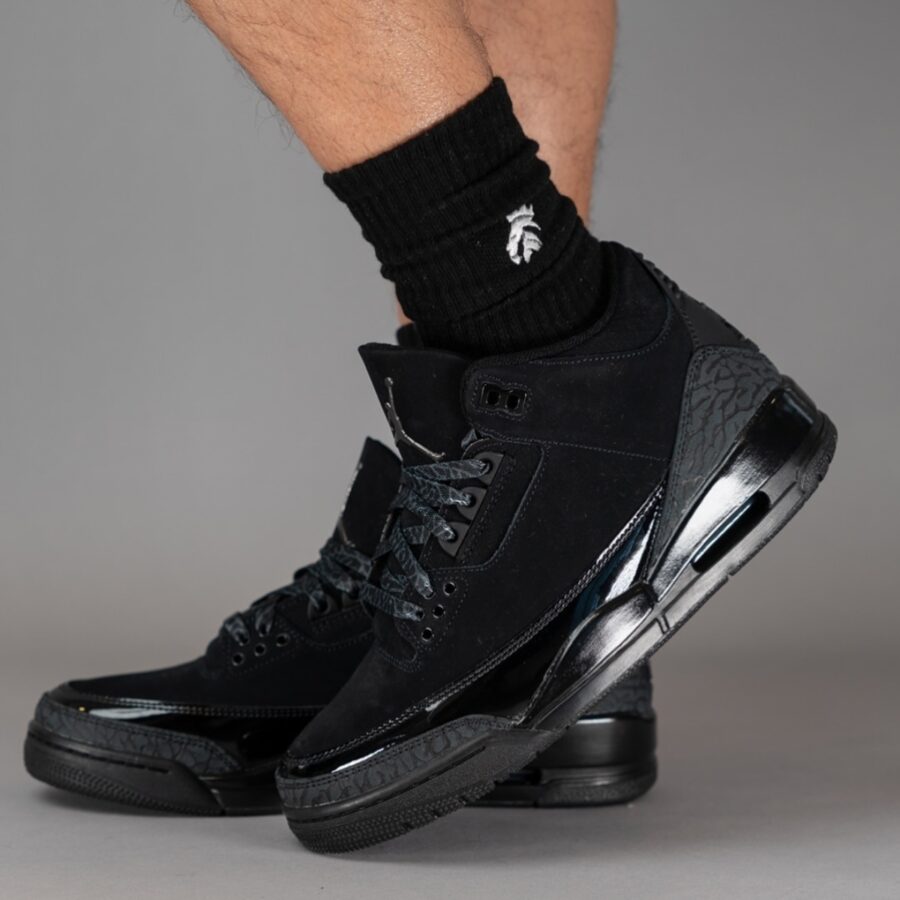 giày air jordan 3 retro 'black cat' 2025 ct8532-001