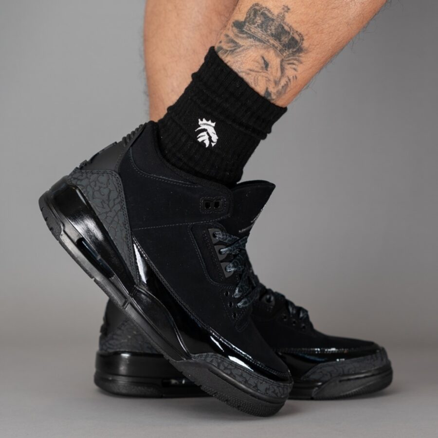 giày air jordan 3 retro 'black cat' 2025 ct8532-001