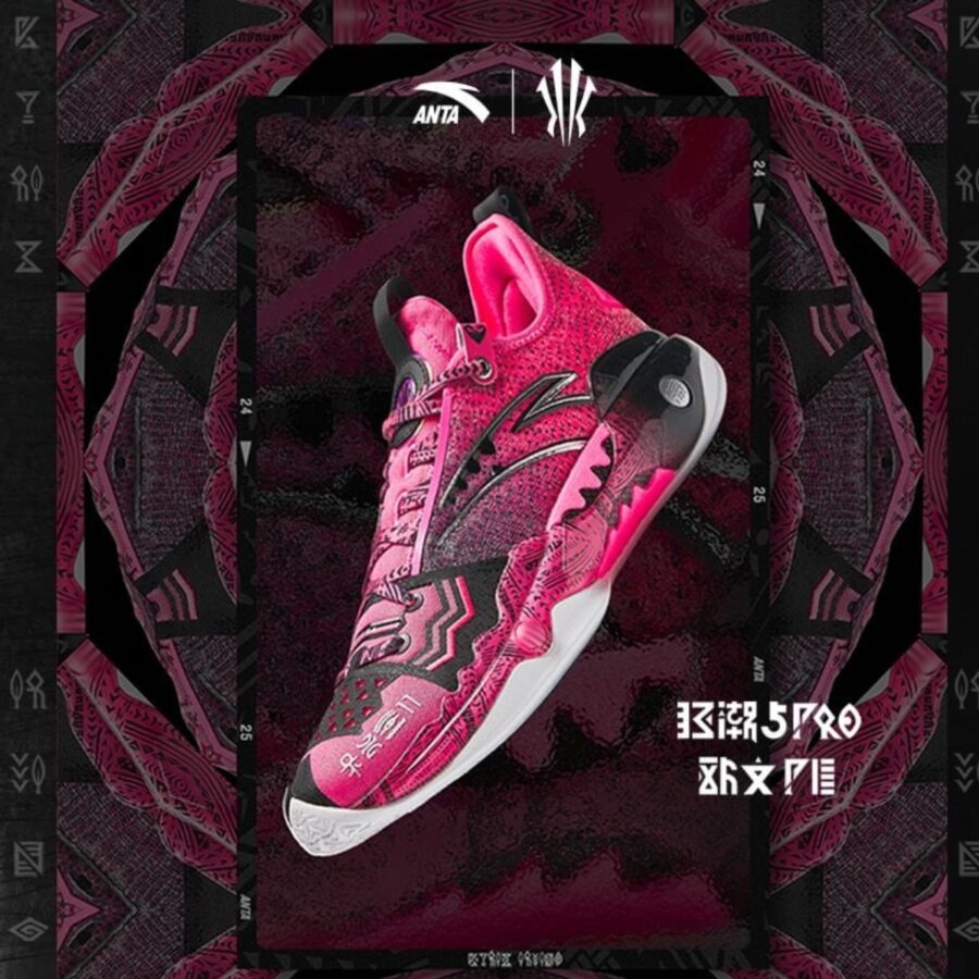 giày anta kai 1 520 'black pink' 1124c1111s-6