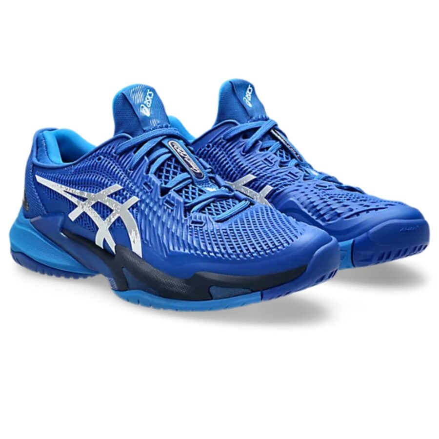 giày asics court ff 3 novak tuna blue/pure silver 1041a522-965