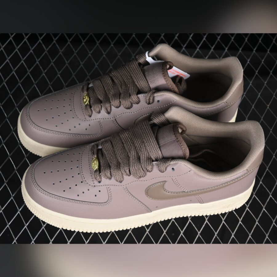 giày nike air force 1 low '07 next nature 'mink brown bulbous swoosh' hf2014-200