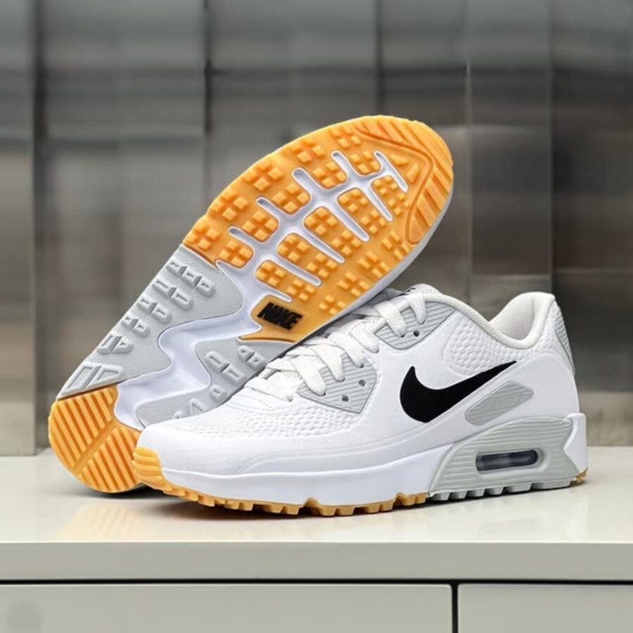 giày nike air max 90 golf 'white black' hv9305-102