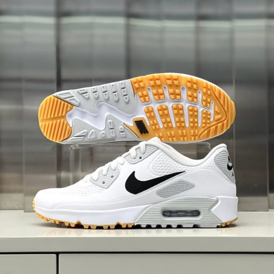 giày nike air max 90 golf 'white black' hv9305-102